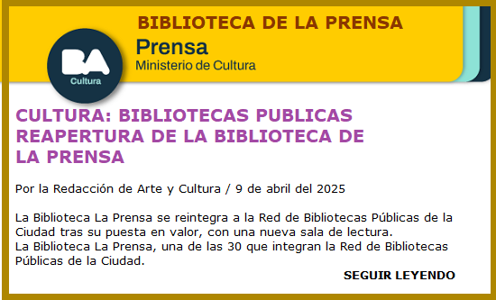 REAPERTURA BIBLIOTECA LA PRENSA